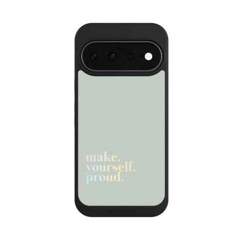 Google Pixel 11 NIVOpure Make Yourself Proud Zitat-Minze und Farbverlauf