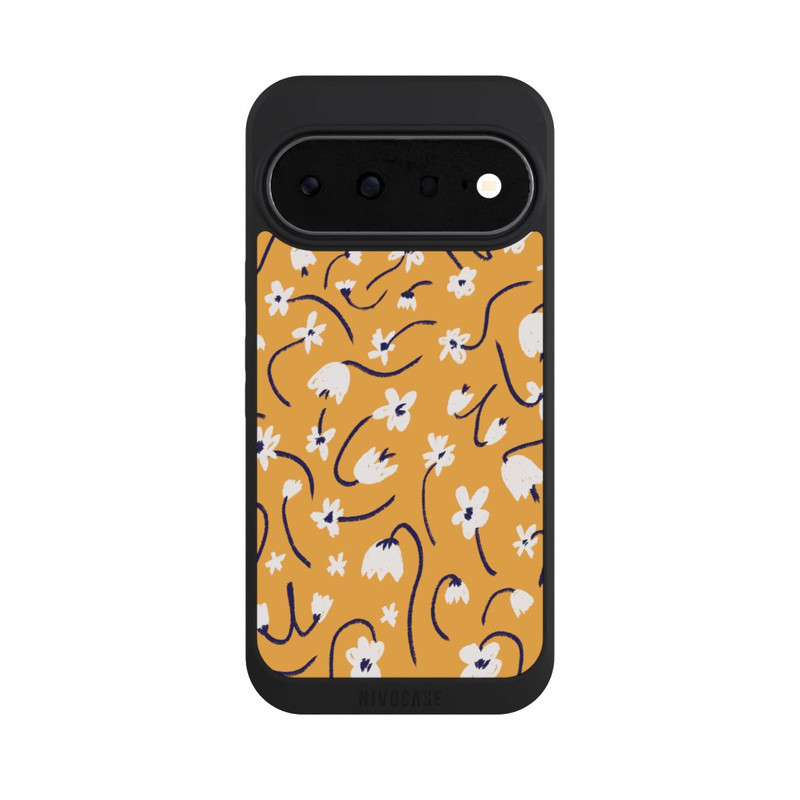 Pixel 11 NIVOpure Kleine Blumen Muster Gelb