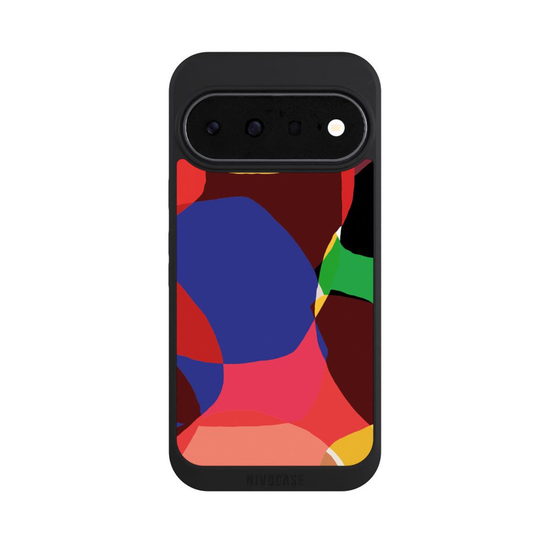Pixel 11 NIVOpure Bunte Retro-Formen Hintergrund