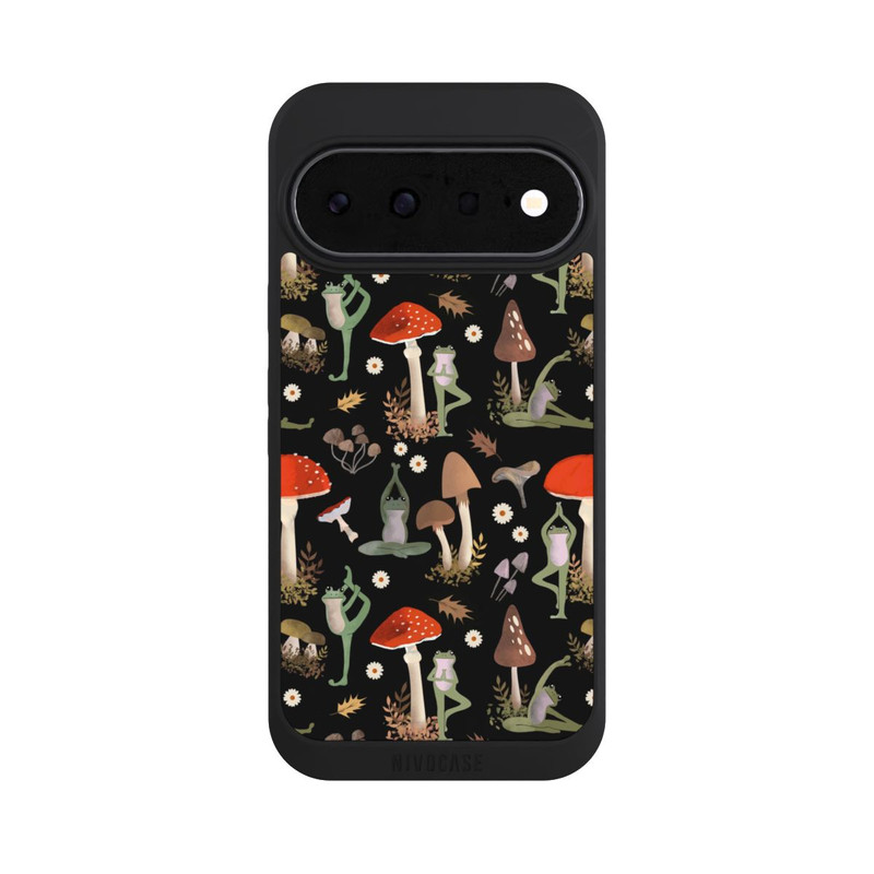 Pixel 11 NIVOpure Yoga-Frösche mit Pilzen