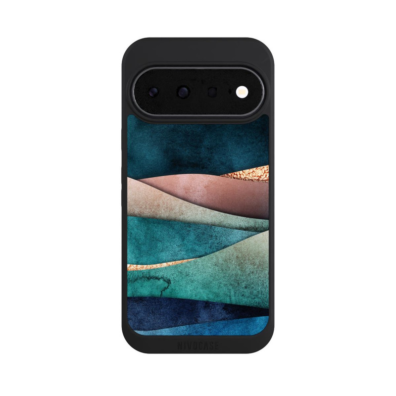 Pixel 11 NIVOpure Blau-Goldene Wellen