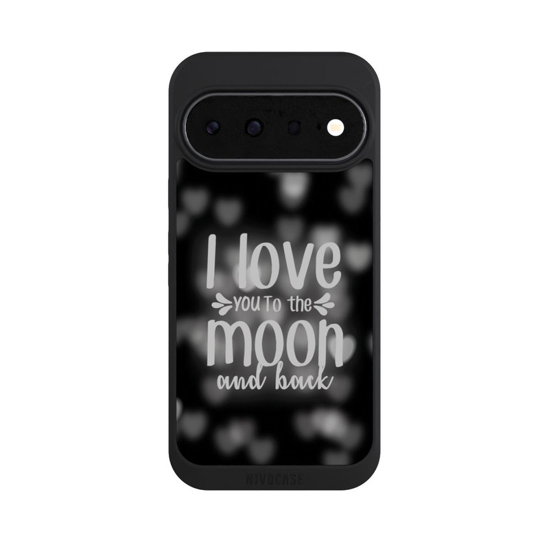 Pixel 11 NIVOpure I Love You to The Moon And Back Black Hearts