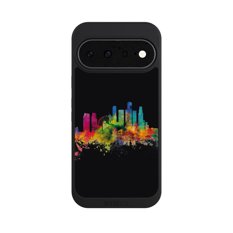 Pixel 11 NIVOpure Skyline von Singapur Schwarz
