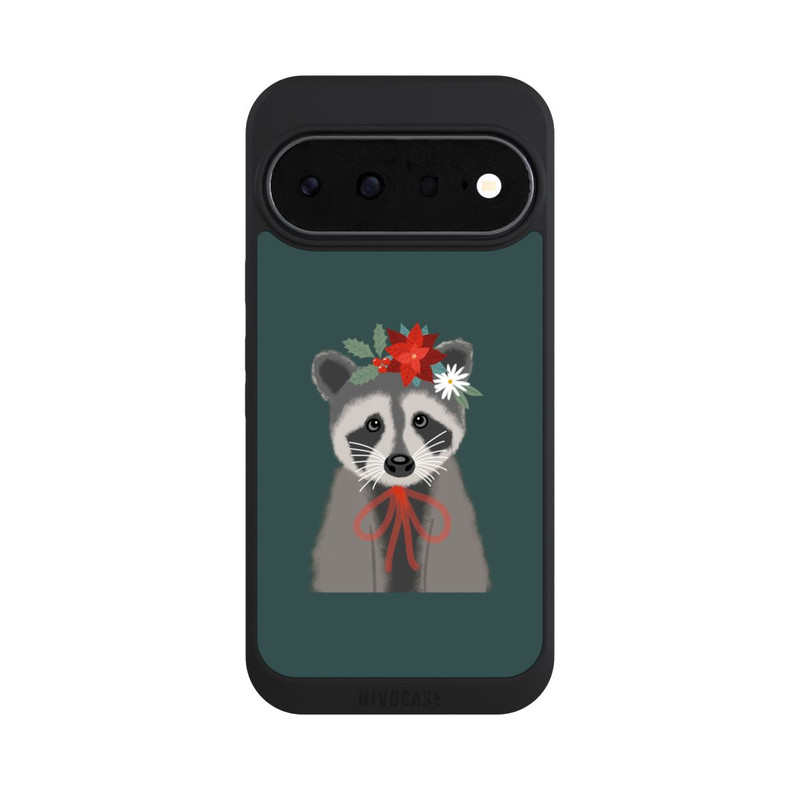 Pixel 11 NIVOpure weihnachtlicher Waschbär