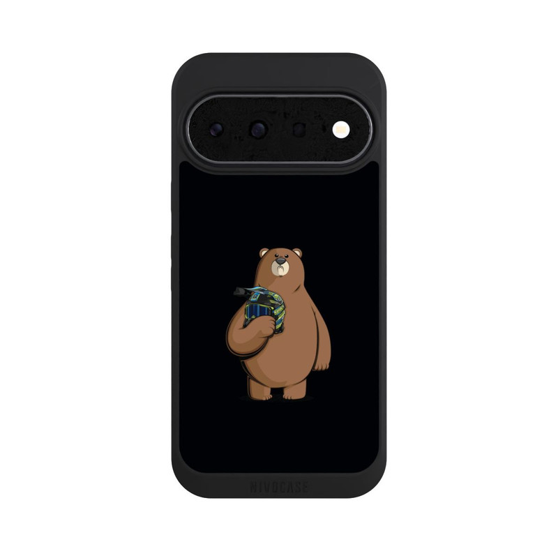 Pixel 11 NIVOpure Der Bär mit dem Helm Schwarz