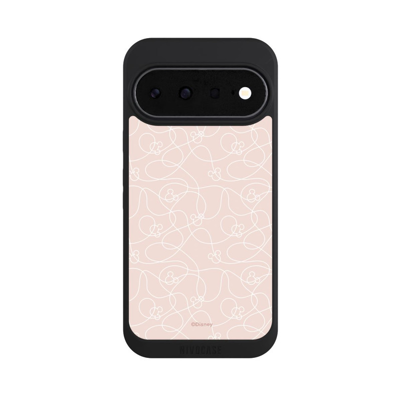 Pixel 11 NIVOpure Micky Line Art Muster Rosa