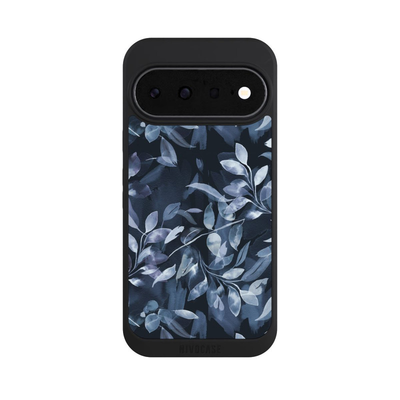 Pixel 11 NIVOpure Mystische Aquarellblätter marineblau
