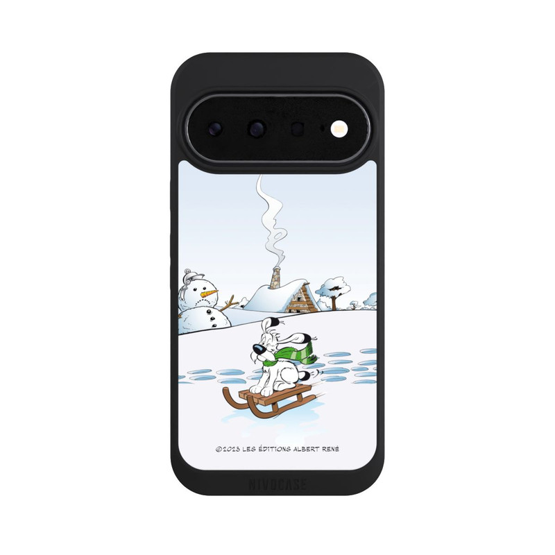 Pixel 11 NIVOpure Idefix fährt Schlitten