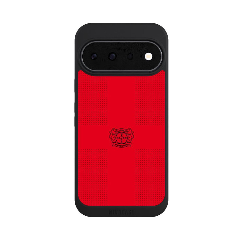 Pixel 11 NIVOpure Logo Schwarz auf Rot
