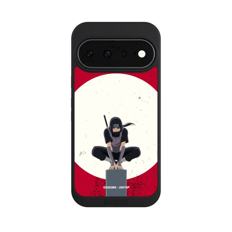 Pixel 11 NIVOpure Symbole Itachi Uchiha fond rouge