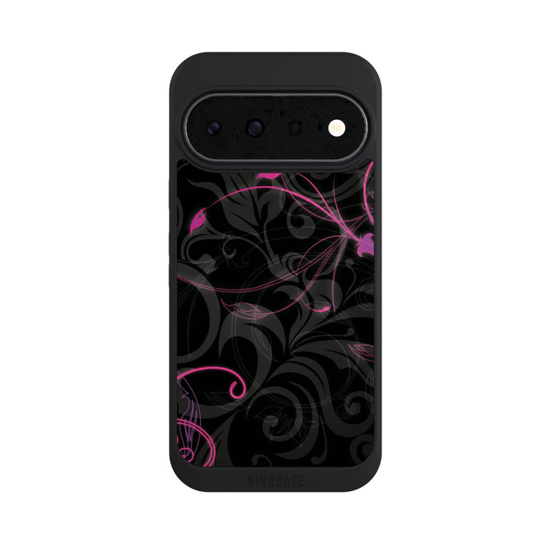 Pixel 11 NIVOpure Fleurs d'automne noires et roses