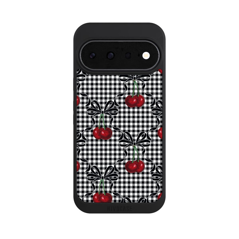 Pixel 11 NIVOpure Kirschen Muster Schwarz