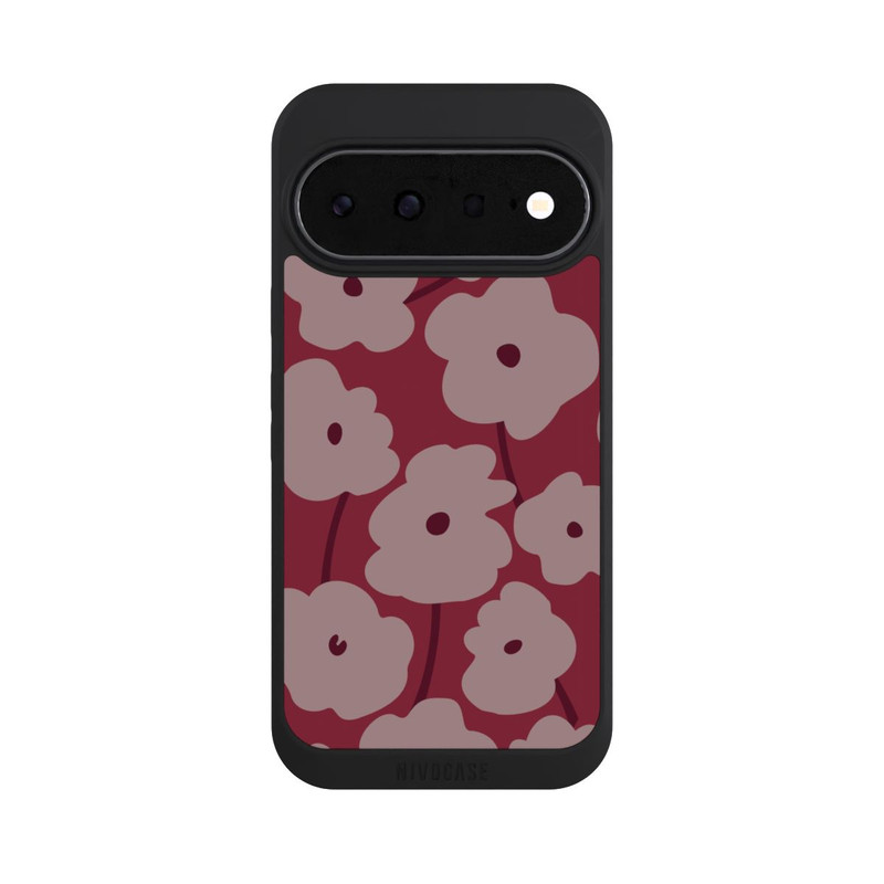 Pixel 11 NIVOpure Fleurs Minimalistes Bordeaux