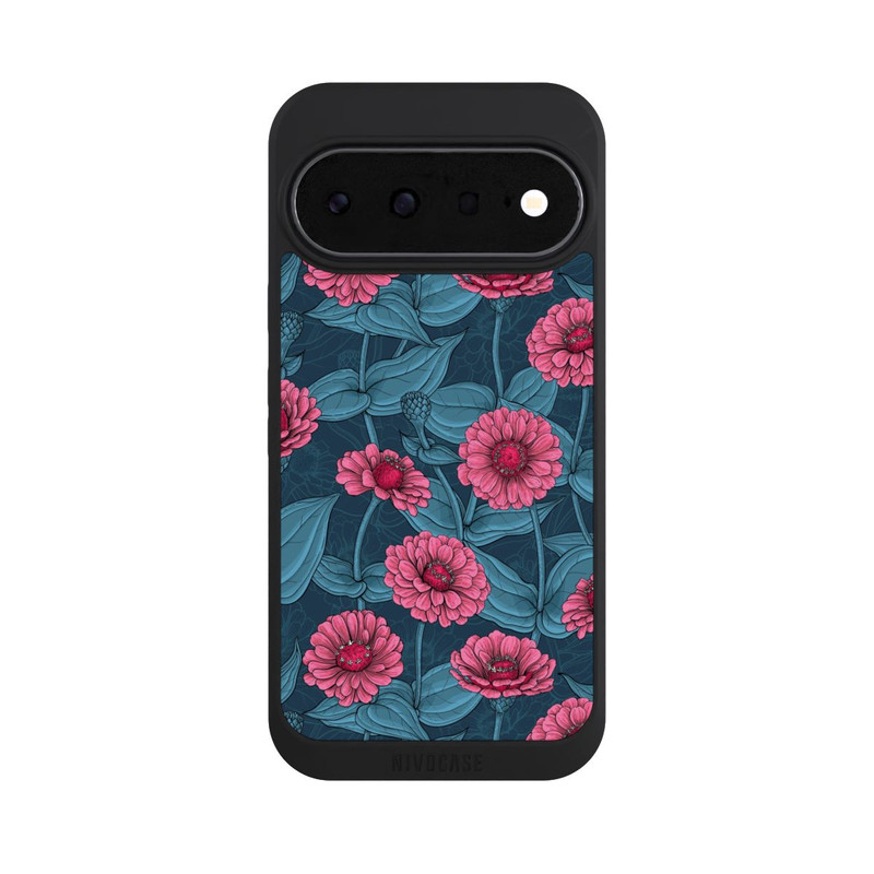 Pixel 11 NIVOpure Flower Pattern Pink And Blue Illustration
