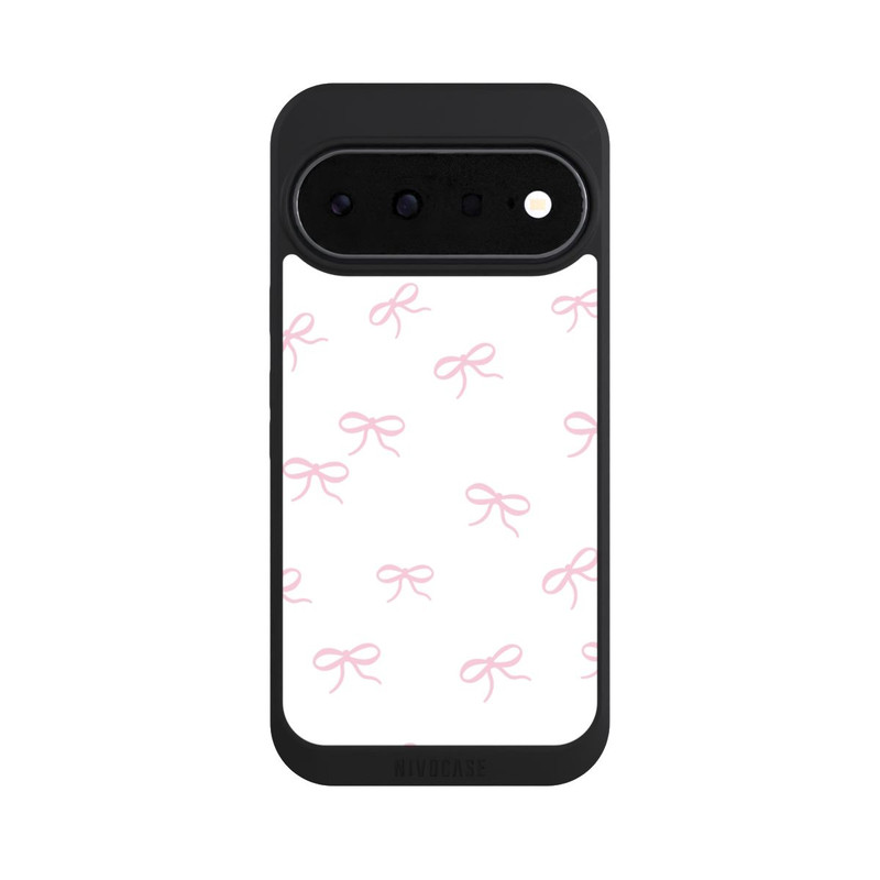 Pixel 11 NIVOpure Schleifen Muster Rosa Weiß