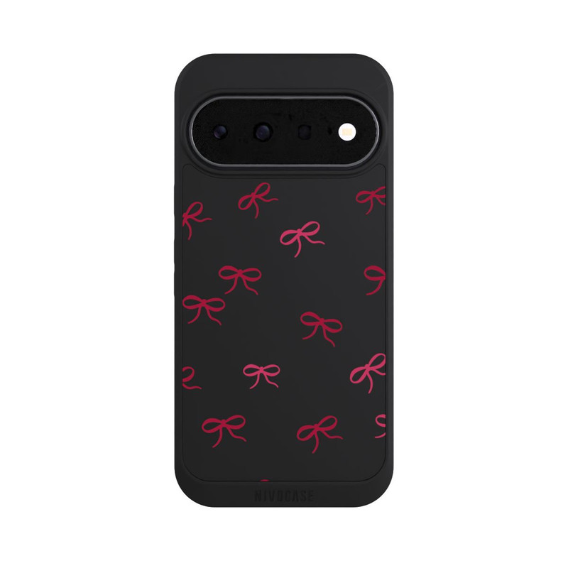 Pixel 11 NIVOpure Bows Red Pattern Transparent
