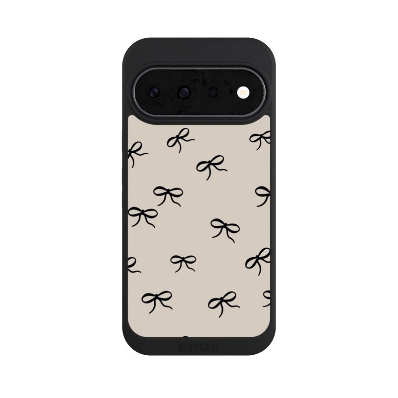 Pixel 11 NIVOpure Schleifen Muster Schwarz Beige
