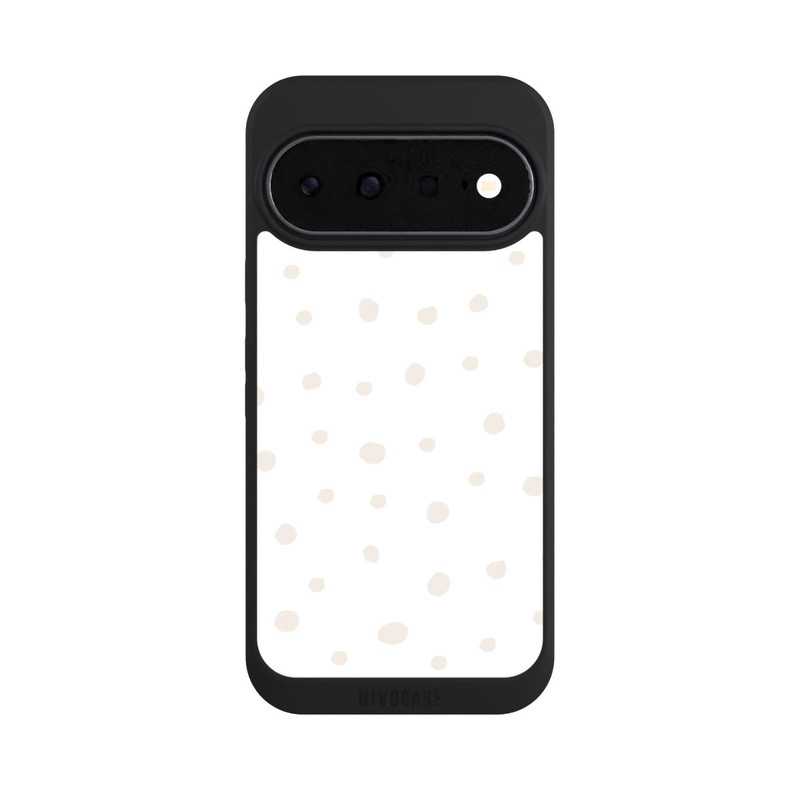 Pixel 11 NIVOpure Punktmuster Weiß Braun