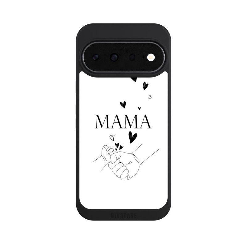 Pixel 11 NIVOpure Muttertag Line Art Hände Schwarz Weiß