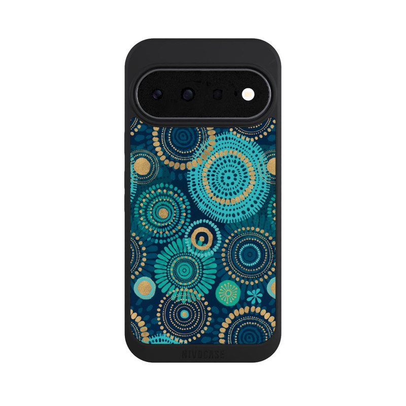 Pixel 11 NIVOpure Blockprint India Teal Gold