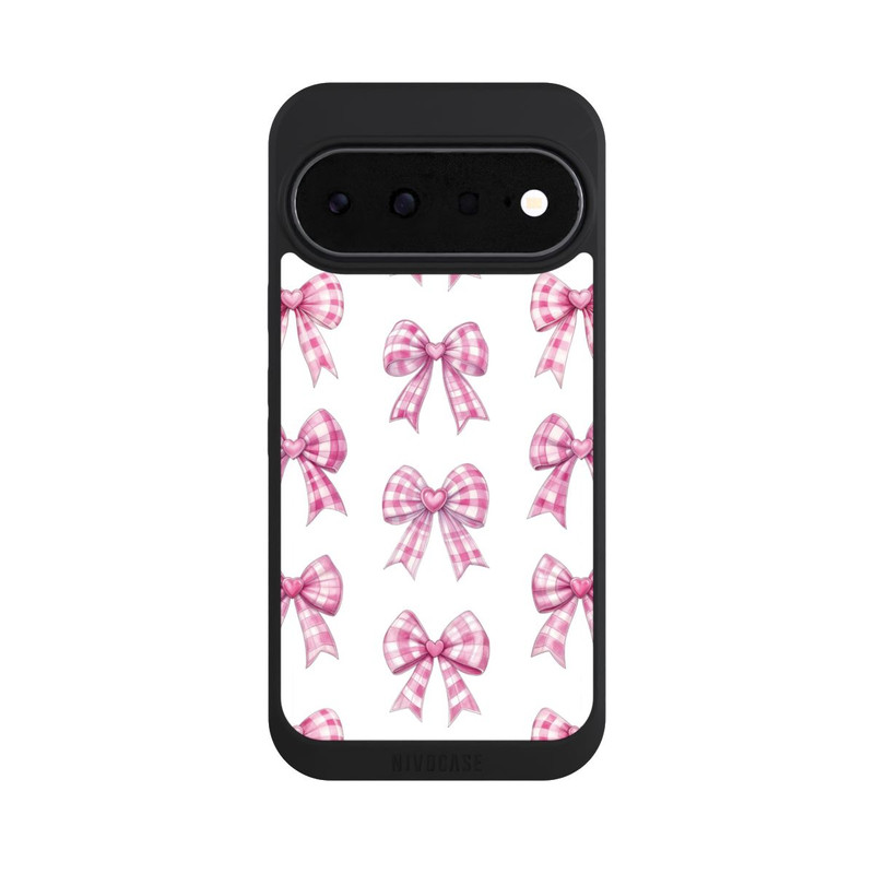 Pixel 11 NIVOpure Pink Gingham Hearts and Bows