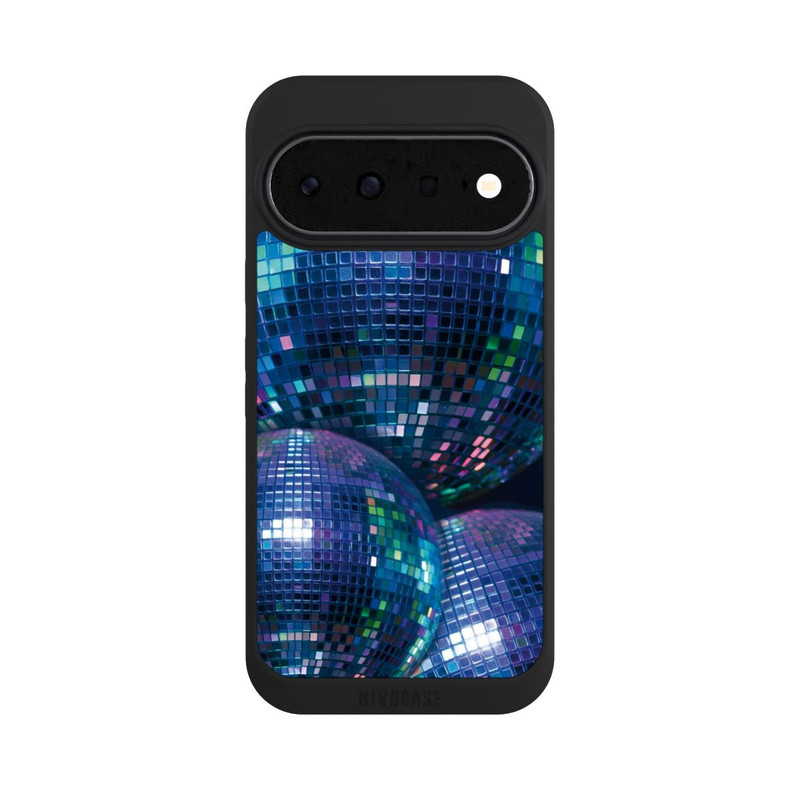 Pixel 11 NIVOpure Discokugel Blau Schwarz Partytime mit KI