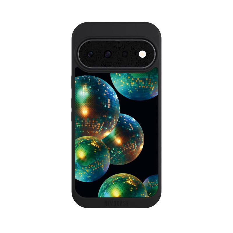 Pixel 11 NIVOpure Discokugel Dekoration Schwarz mit KI