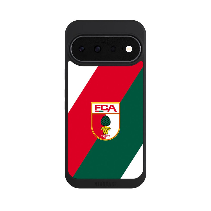 Pixel 11 NIVOpure FC Augsburg Logo Rot Grün