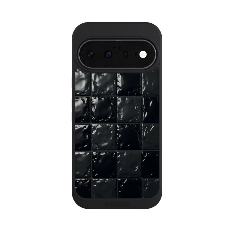 Pixel 11 NIVOpure Black Tile Pattern look with AI