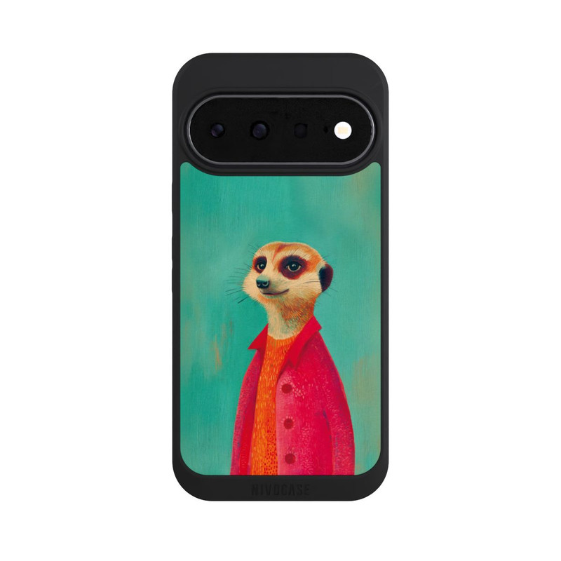 Pixel 11 NIVOpure Erdmännchen Grün Illustration