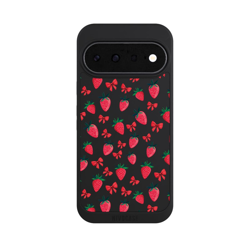Pixel 11 NIVOpure Erdbeer Herz Muster Transparent