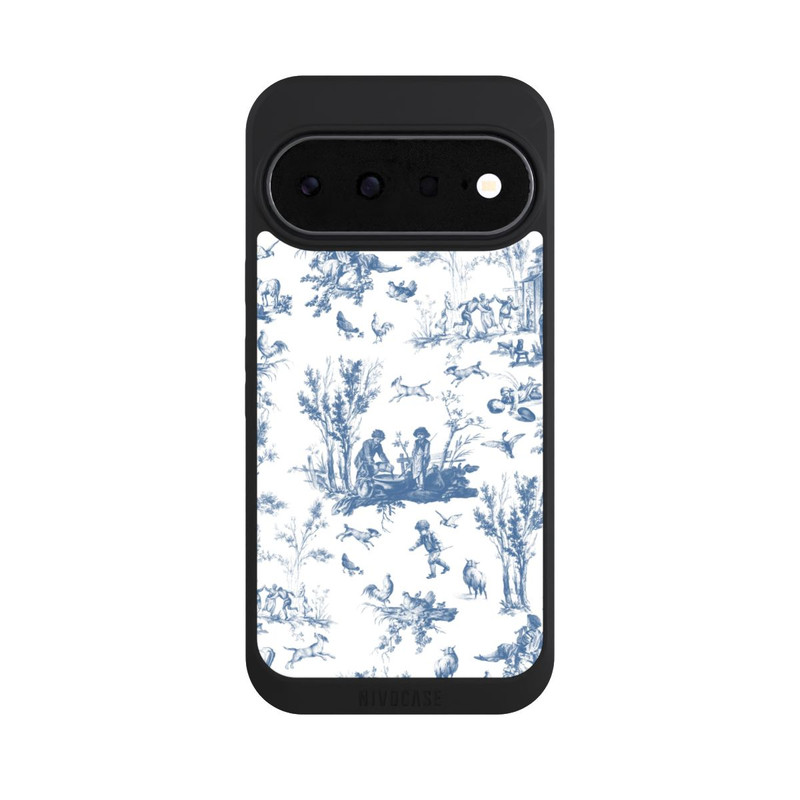 Pixel 11 NIVOpure Blaue Landschaft Vintage Keramik Pattern