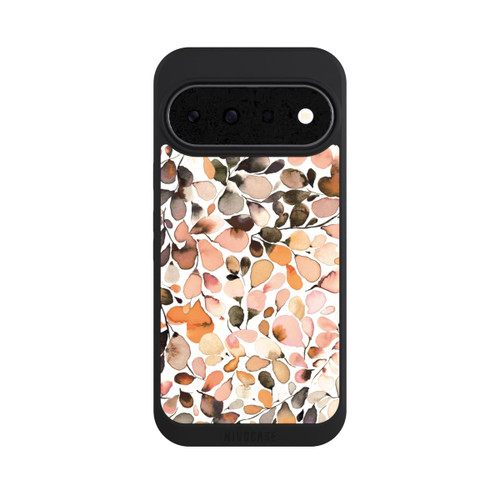 Google Pixel 11 NIVOpure Eucalyptus Watercolor Leaves Dark Brown Autumn