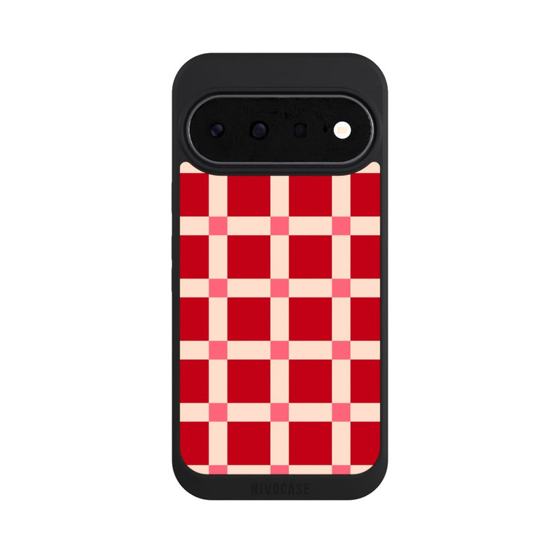 Pixel 11 NIVOpure Kariert Muster Rot