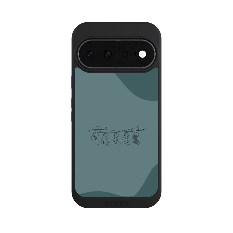 Pixel 11 NIVOpure Weihnachtsstrümpfe Line Art Minimalistisch