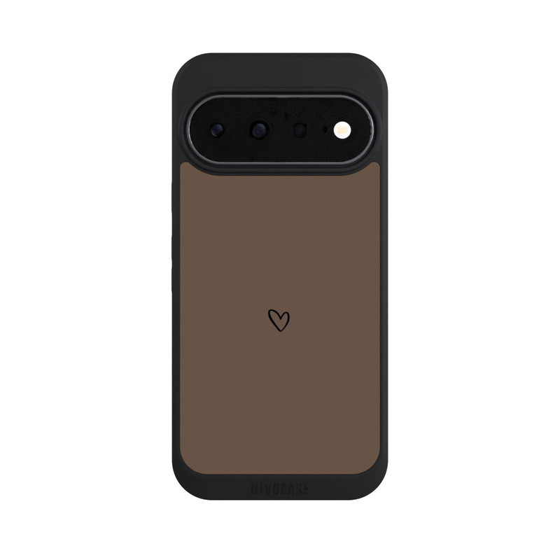 Pixel 11 NIVOpure Herz Minimalistisch Braun