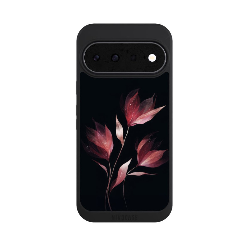 Pixel 11 NIVOpure Burgunderrote Blume Negativ