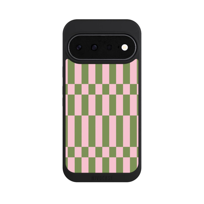 Pixel 11 NIVOpure Karomuster in Salbei und Rosa