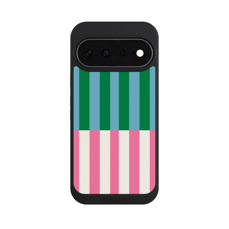 Pixel 11 NIVOpure Streifenmuster Grün Rosa