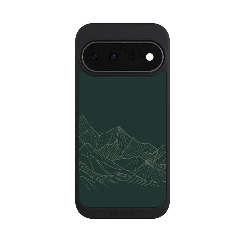 Pixel 11 NIVOpure Berg Line Art Grün