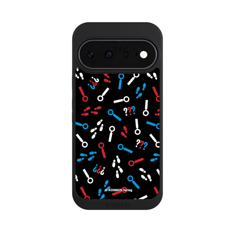 Pixel 11 NIVOpure Drei Fragezeichen Detektiv Muster