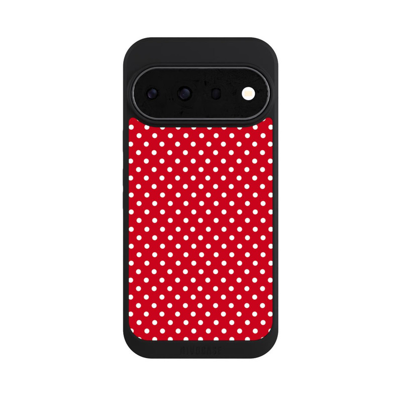 Pixel 11 Pro NIVOpure Polka Dots Dunkelrot und Weiß