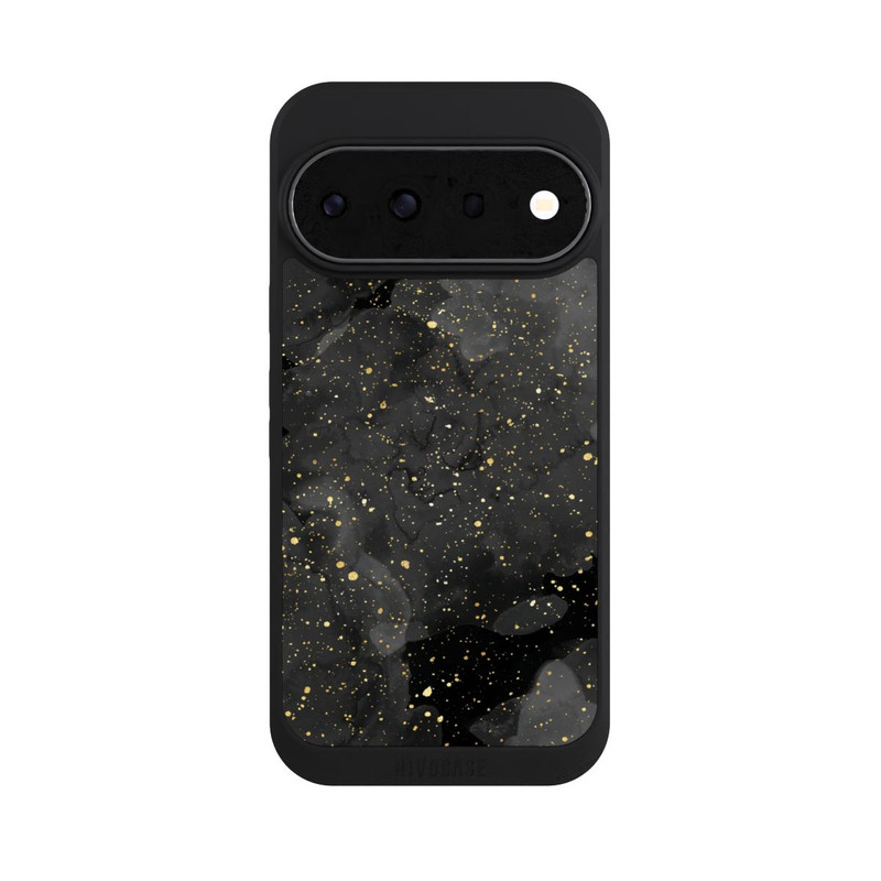 Pixel 11 Pro NIVOpure Glitzernder Marmor-Schwarz-Gold-Look
