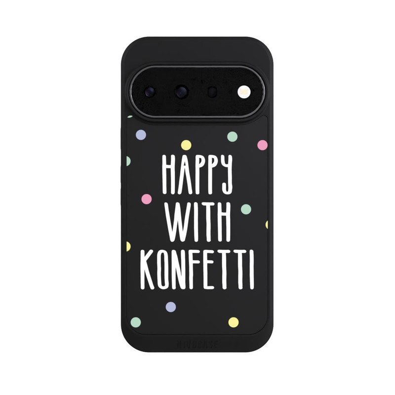 Pixel 11 Pro NIVOpure Happy with Konfetti White ohne Hintergrund