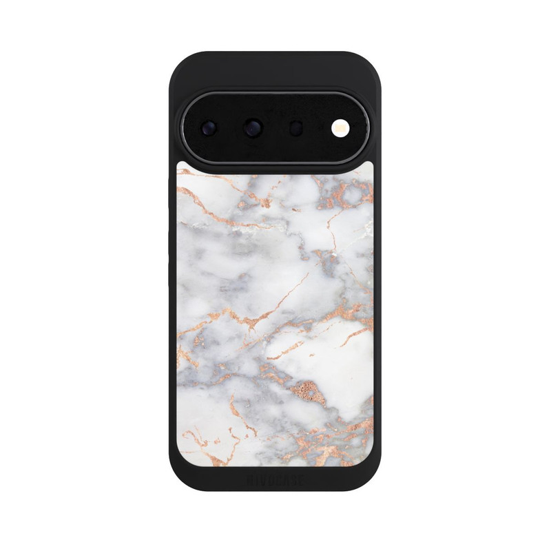 Pixel 11 Pro NIVOpure Weißer und goldener Marmorlook