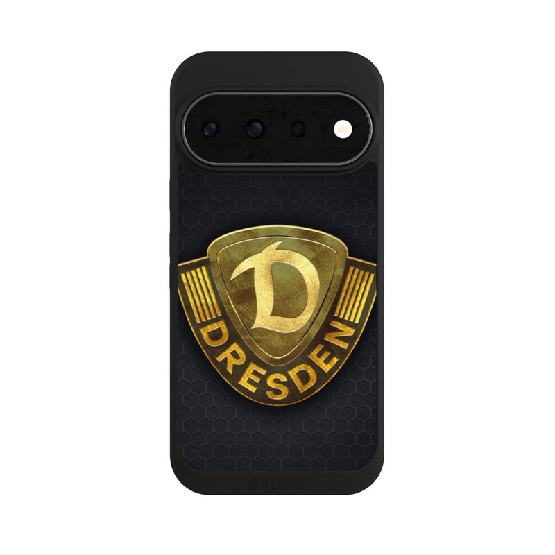 Pixel 11 Pro NIVOpure Goldenes Logo Look Dynamo Dresden