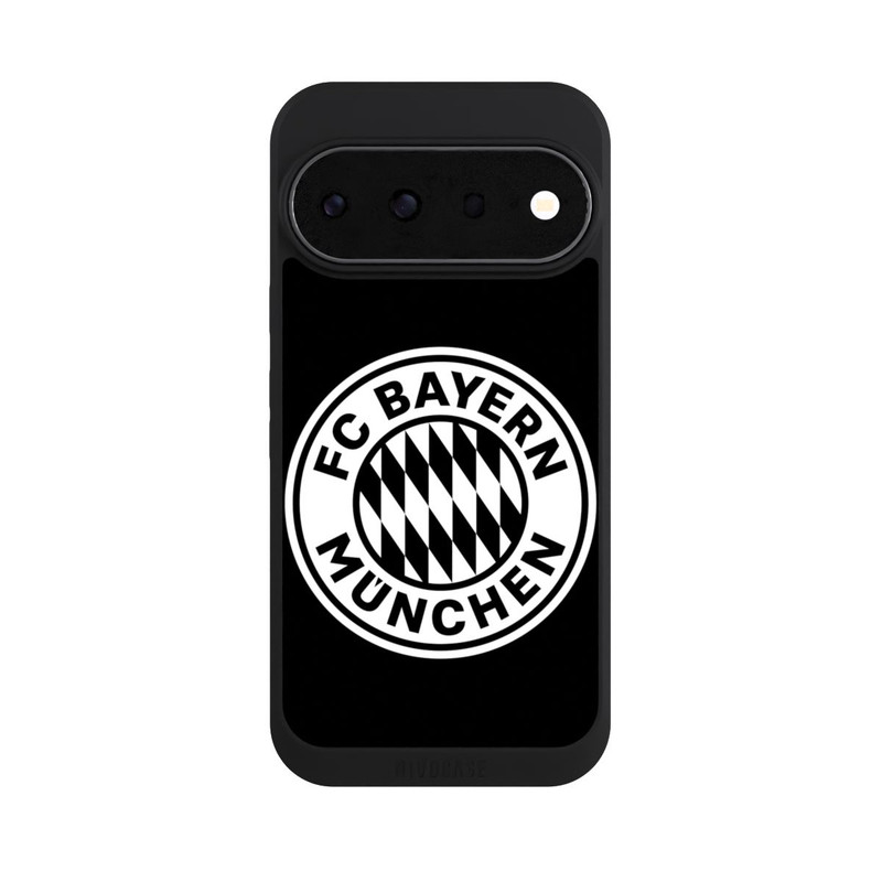 Pixel 11 Pro NIVOpure Klassisches FCB Logo Klein - Weiß auf Schwarz