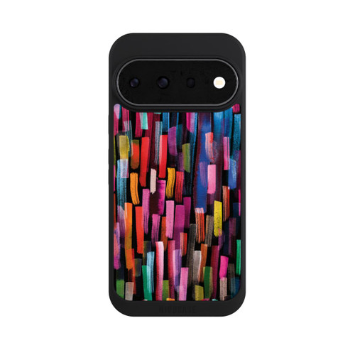 Google Pixel 11 Pro NIVOpure Coups De Pinceaux Colorés Noir