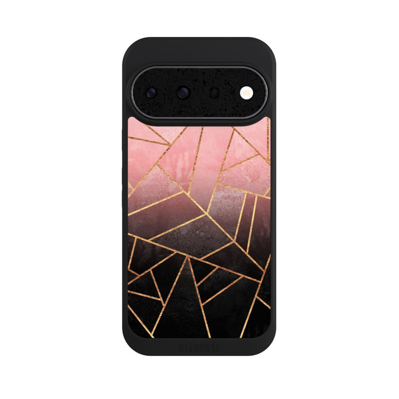 Pixel 11 Pro NIVOpure Pinker und Schwarzer Stein Gold Druck