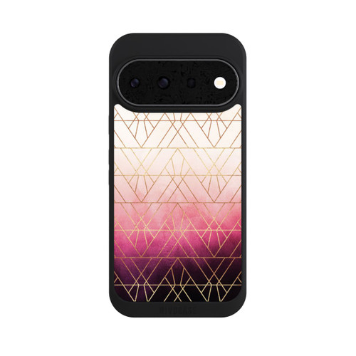 Google Pixel 11 Pro NIVOpure Pink Ombre Triangles Gold Print